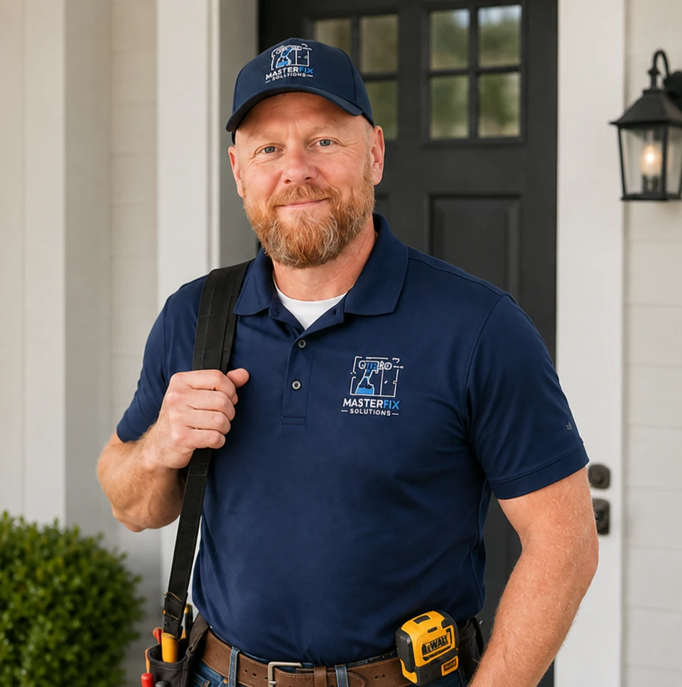 MasterFix Solutions handyman at a Charlotte home