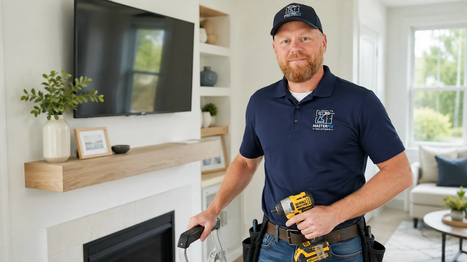 MasterFix Solutions handyman in a Charlotte home